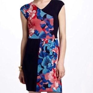 Anthropologie Floral Sweater Dress S Leifsdottir